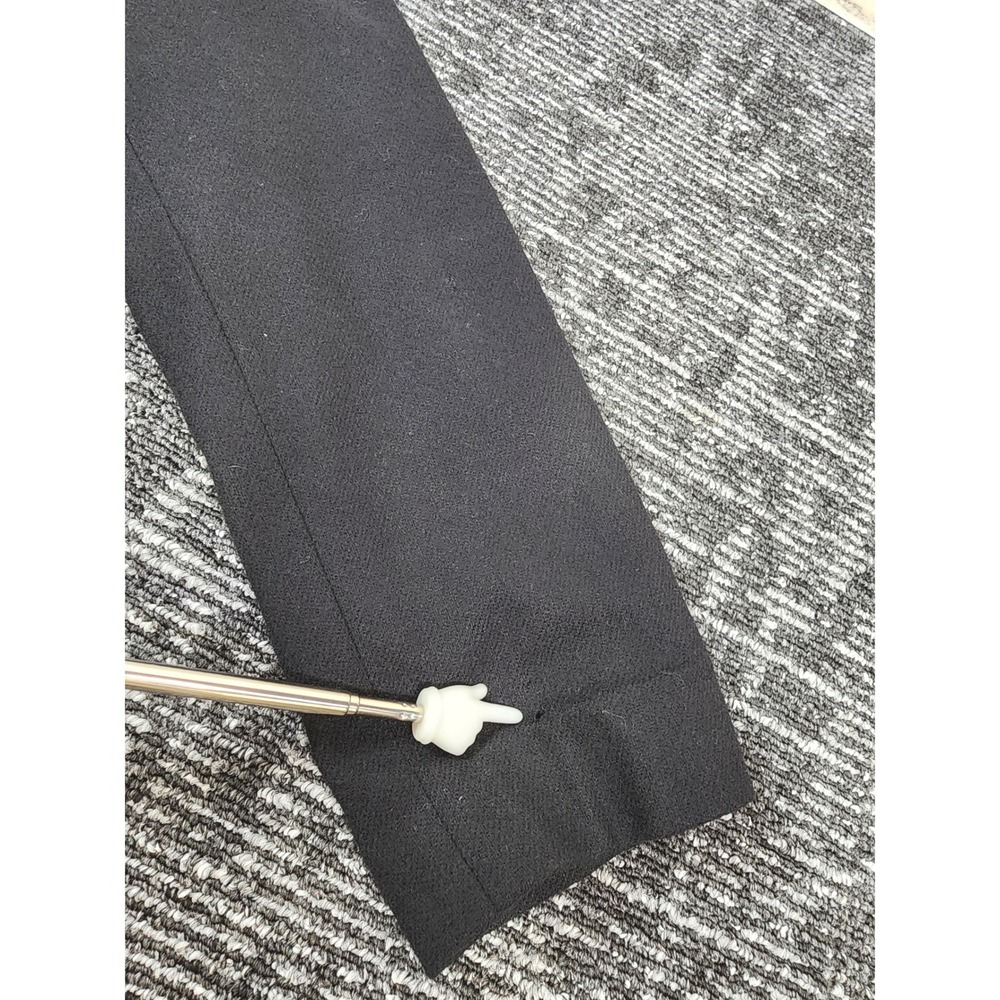 Sag Harbor Wool Coat Women Size 10 Black Pure New Wool Button Front Blazer Good - Picture 7 of 11